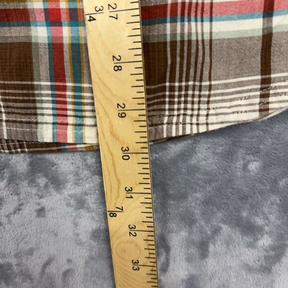 Toad & Co Smythy Shirt Mens Sz XL Plaid Short Sleeve Button Up Hiking Organic - Picture 9 of 9